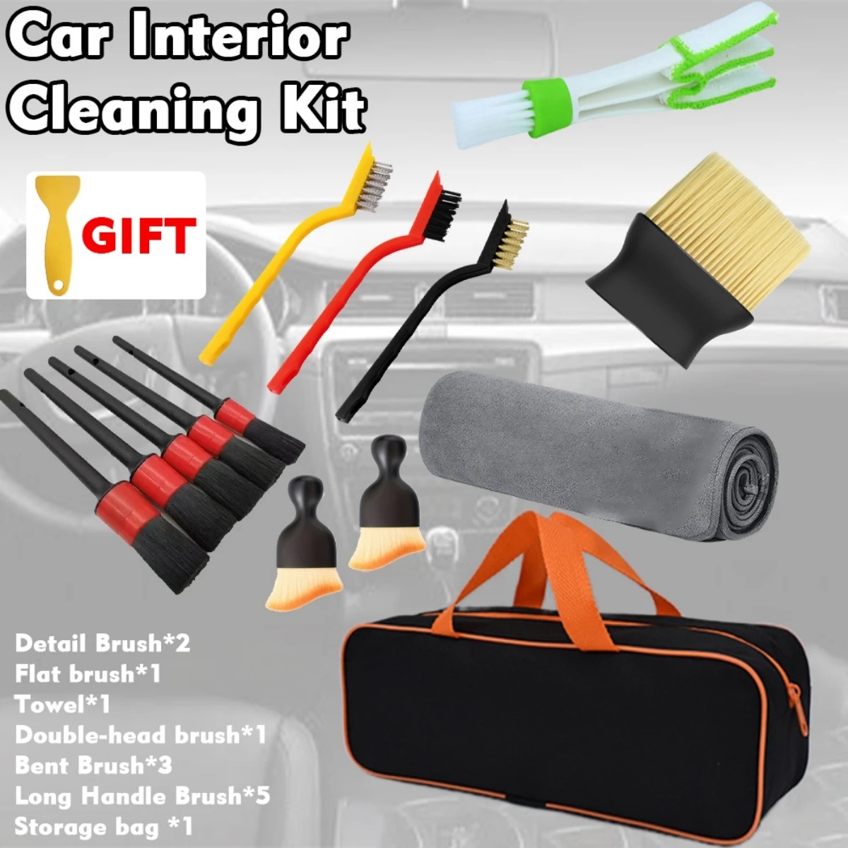 Kit de Escovas para Limpeza e  - Dirt Brush Interior avaliação e preço